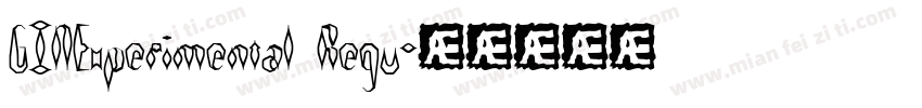 GINExperimental Regu字体转换